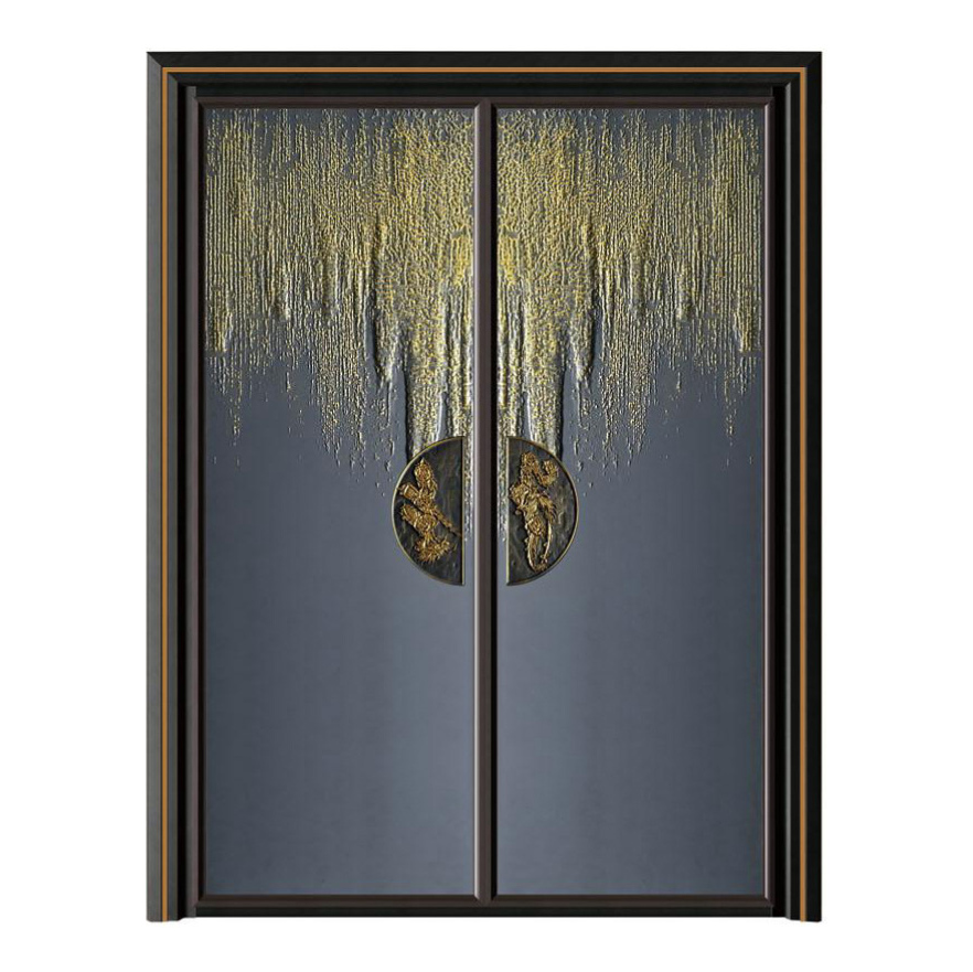 轻奢铝木装甲门