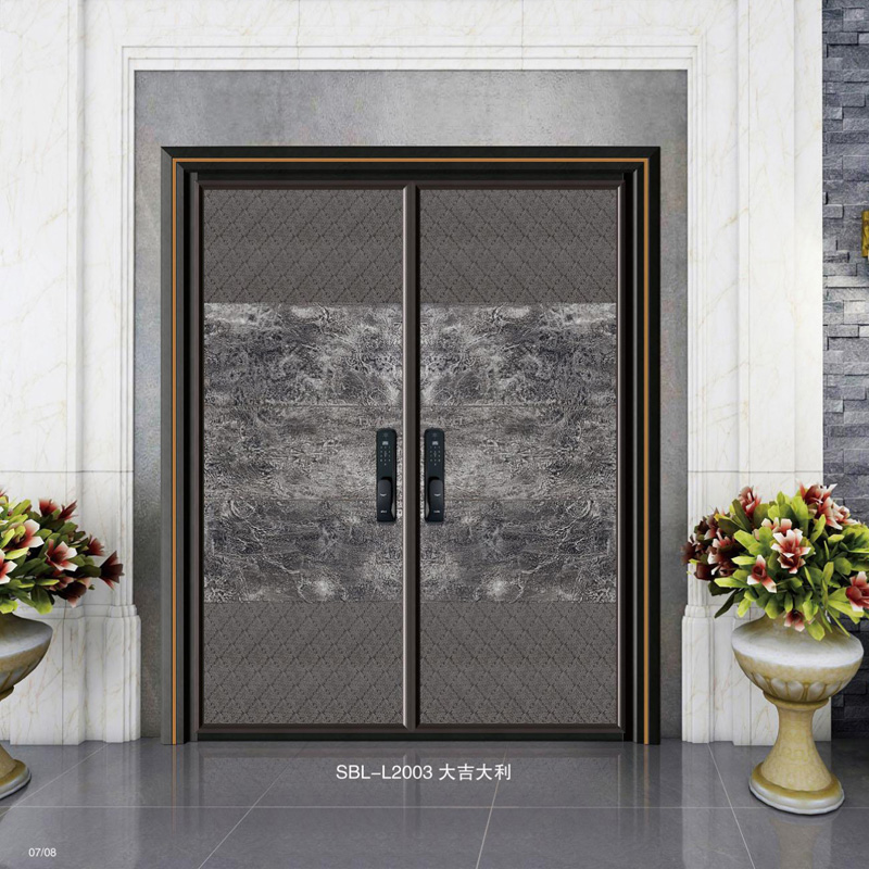 轻奢铝木装甲门