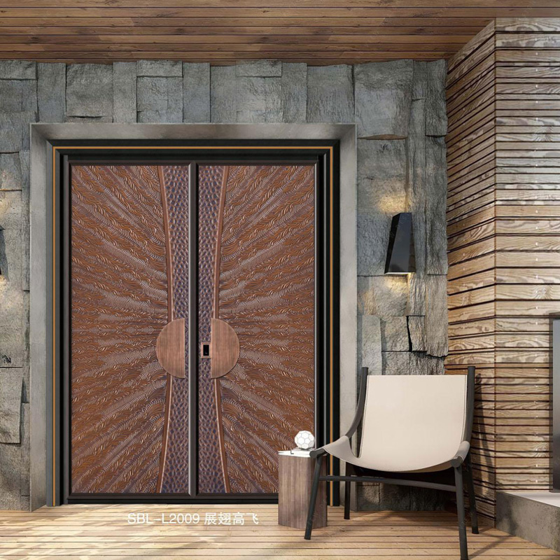 轻奢铝木装甲门