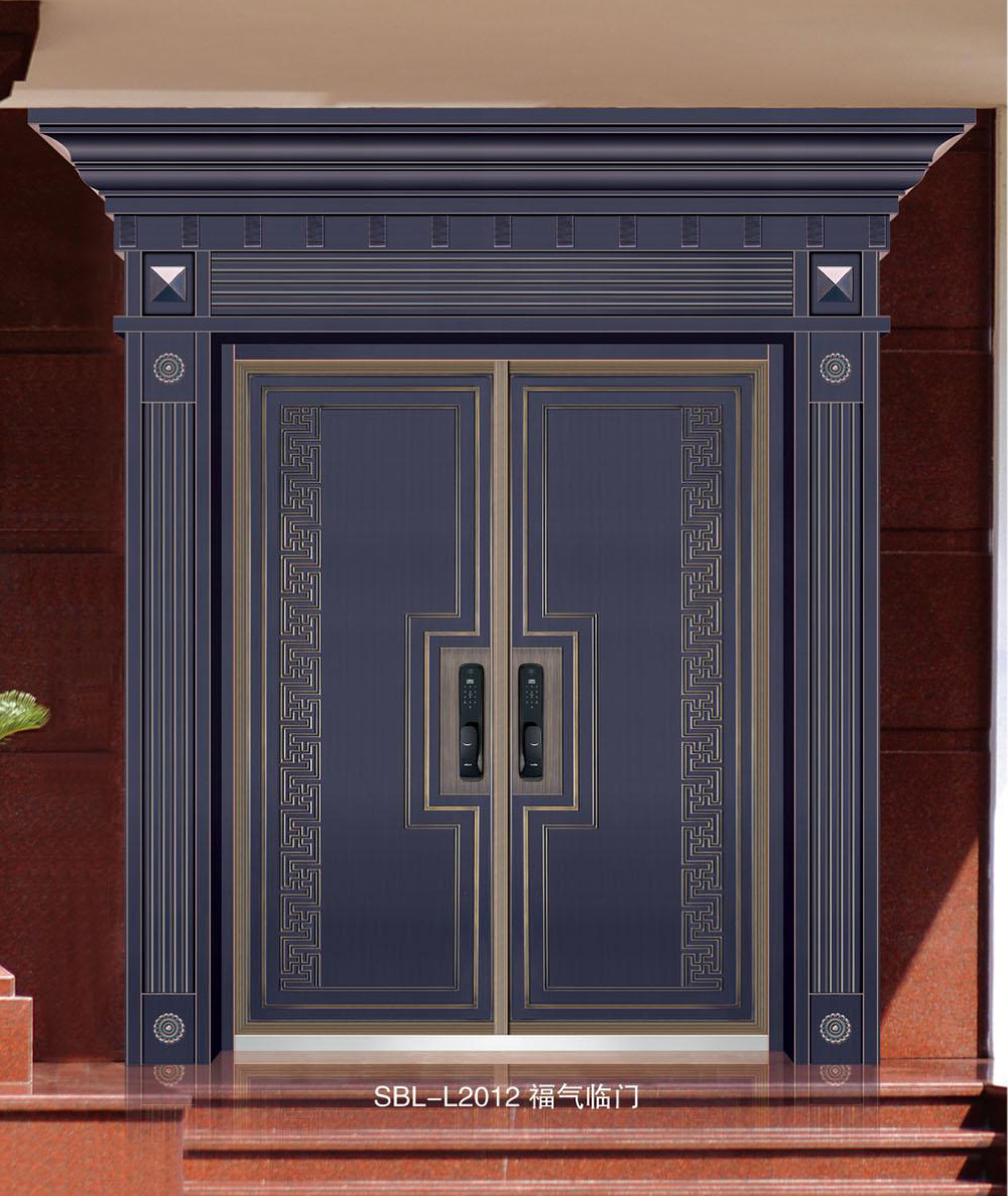 轻奢铝木装甲门