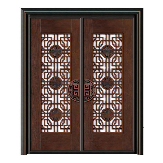 轻奢铝木装甲门