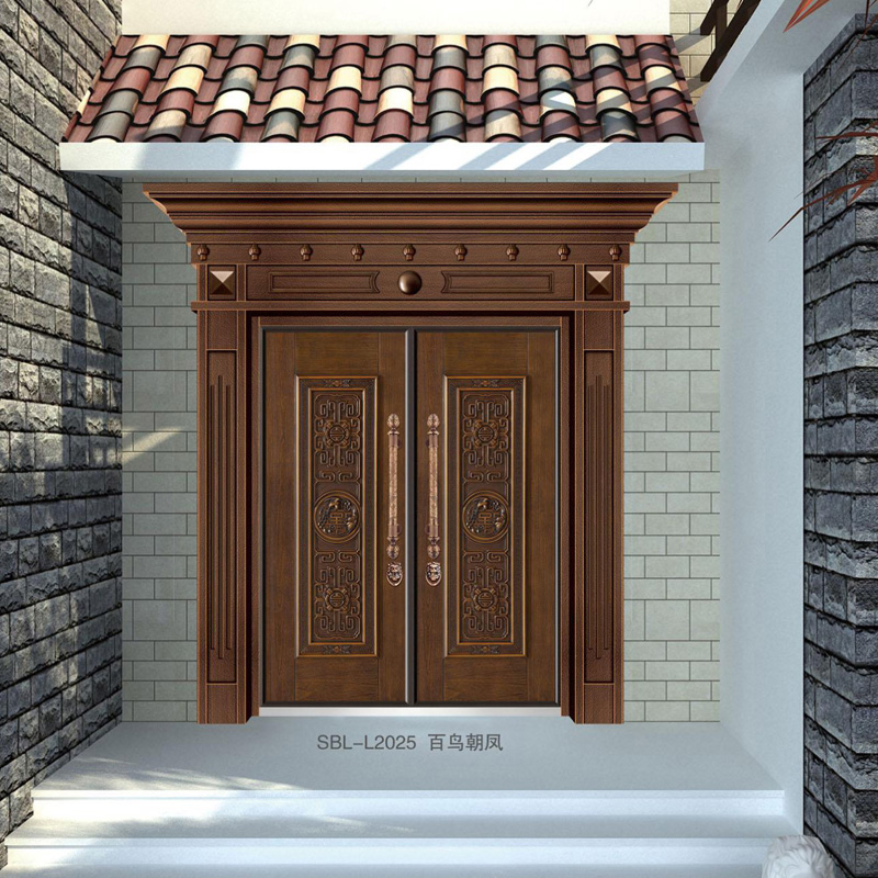 轻奢铝木装甲门