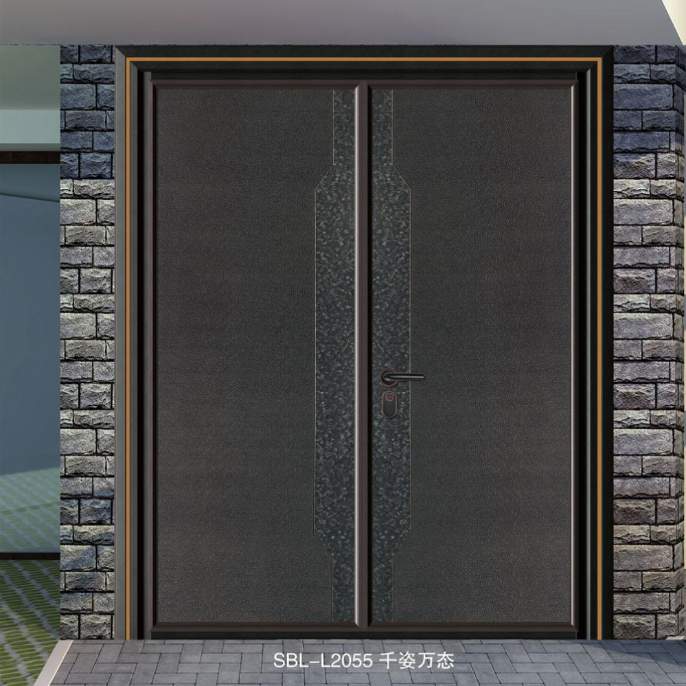 轻奢铝木装甲门