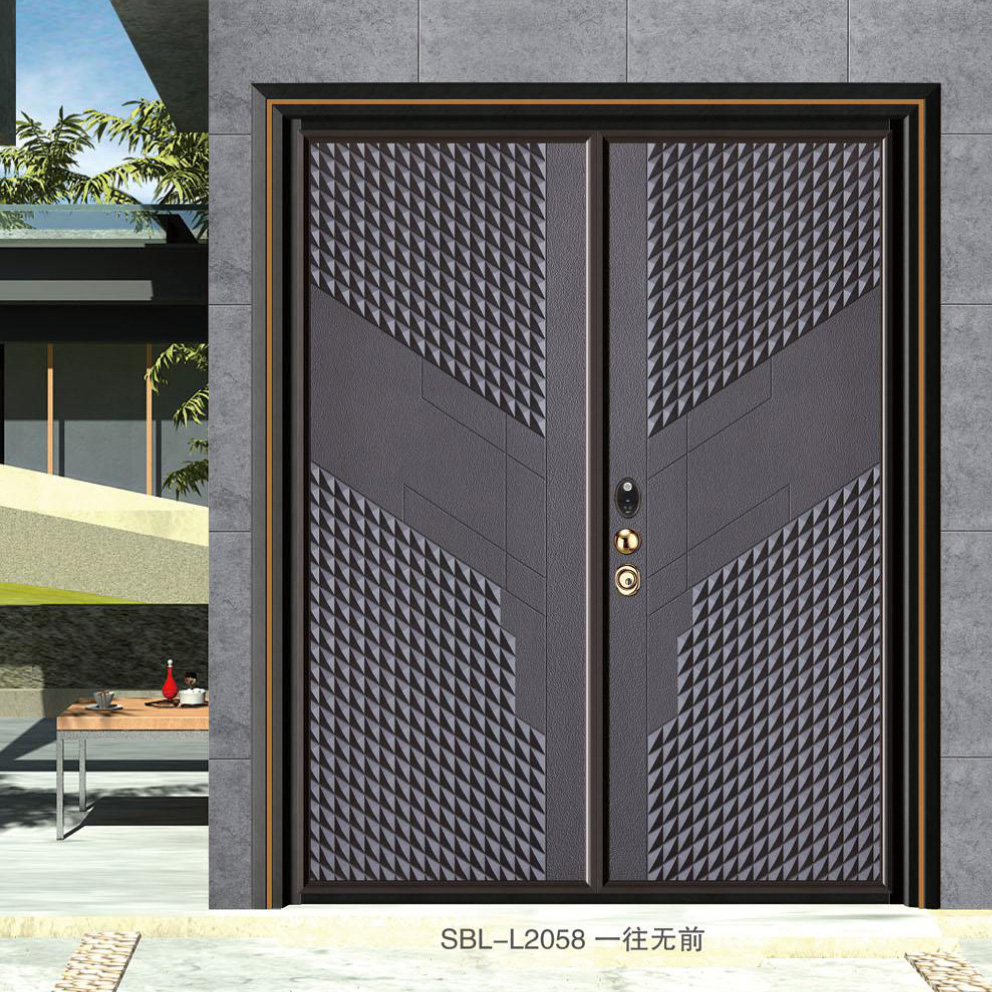 轻奢铝木装甲门