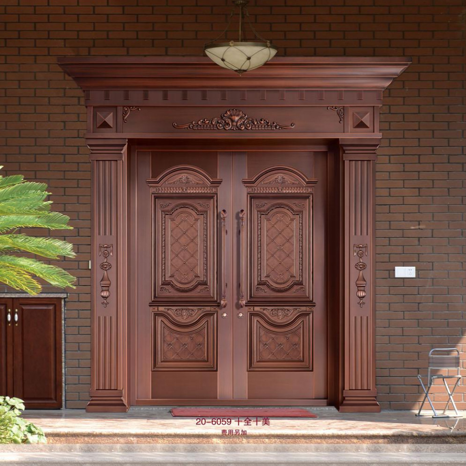 精雕铝艺镶嵌门