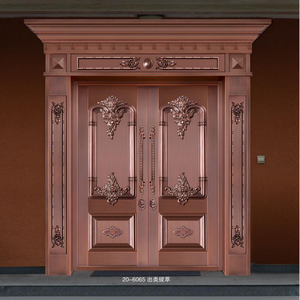 对开铜艺门