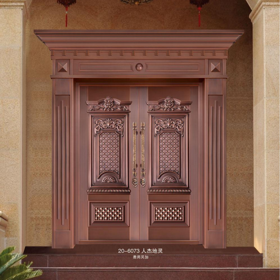 对开铜艺门