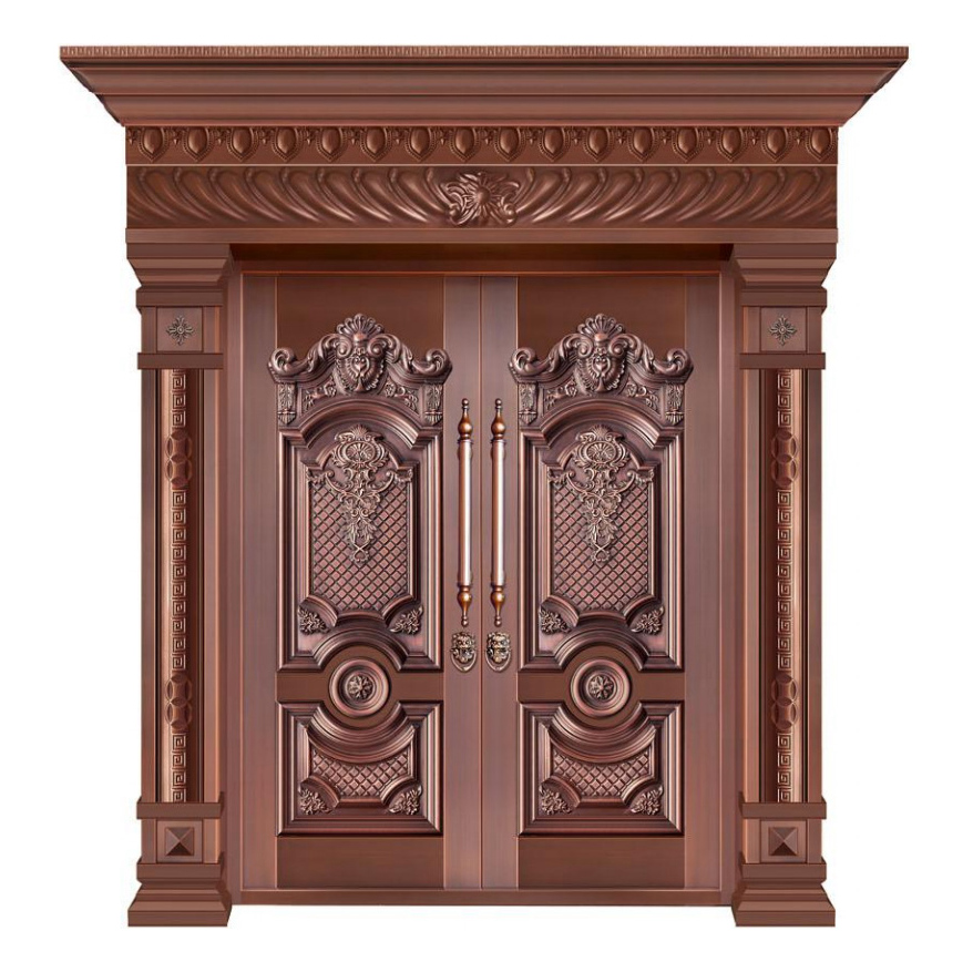 对开铜艺门