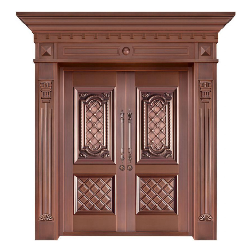 对开铜艺门
