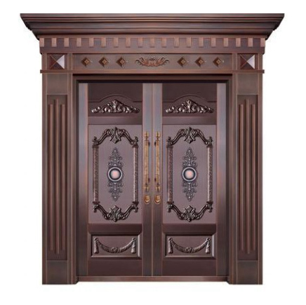 对开铜艺门