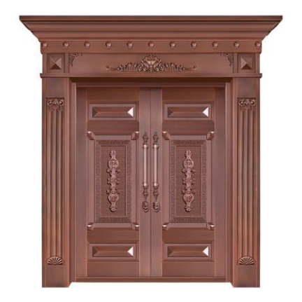 对开铜艺门