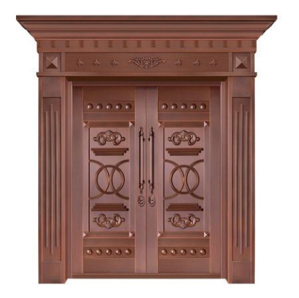 对开铜艺门