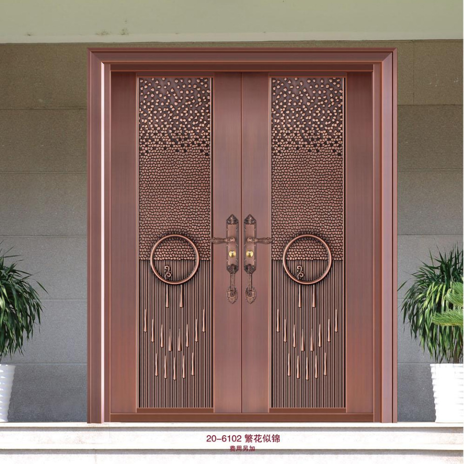 对开铜艺门