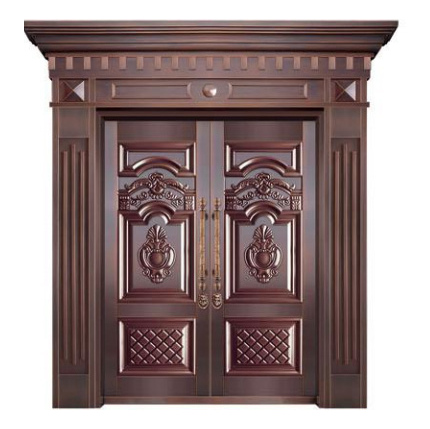 对开铜艺门