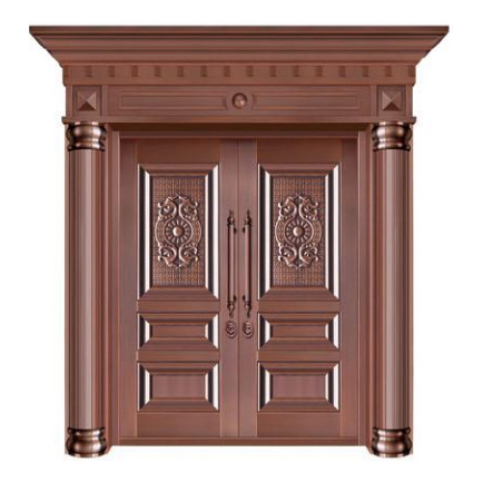 对开铜艺门