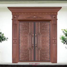 德式装甲铜艺门20-6001春暖花开