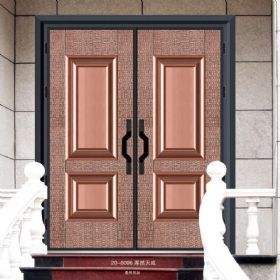 德式装甲铜艺门20-6006浑然天成