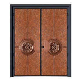 德式装甲铜艺门20-6009含苞欲放