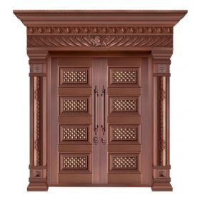 对开铜艺门20-6077井然有序