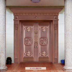 对开铜艺门20-6078雷霆万钧