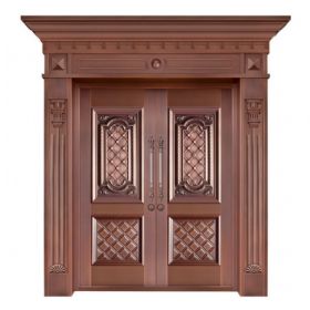 对开铜艺门20-6079别具匠心