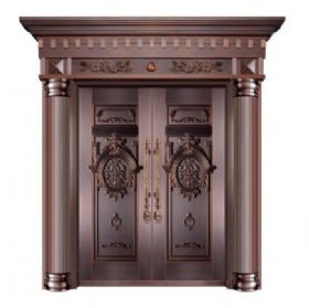 对开铜艺门20-6086光彩夺目