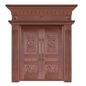 对开铜艺门20-6090五湖四海