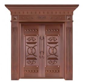 对开铜艺门20-6095别具一格