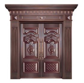 对开铜艺门20-6109生气勃勃