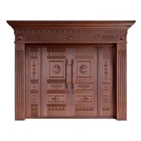 四开铜艺门20-6127气势磅礴