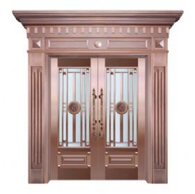 玻璃铜艺门20-6150点石成金