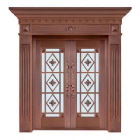 玻璃铜艺门20-6152天上人间