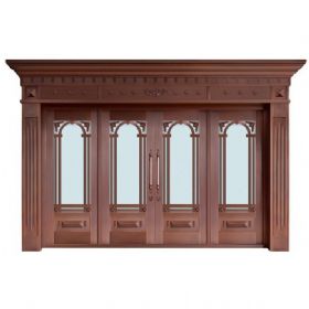 玻璃铜艺门20-6159大展宏图