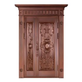 子母铜艺门20-6189福星高照