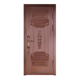 单开铜艺门20-6195国色天香