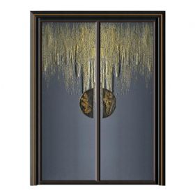 轻奢铝木装甲门SBL-L2002气吞山河