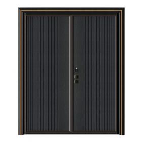 轻奢铝木装甲门SBL-L2008正气凛然