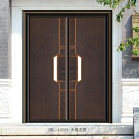 轻奢铝木装甲门SBL-L2021大展宏图