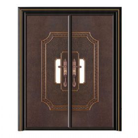 轻奢铝木装甲门SBL-L2023洪福齐天