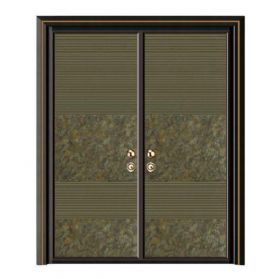 轻奢铝木装甲门SBL-L2039家喻户晓