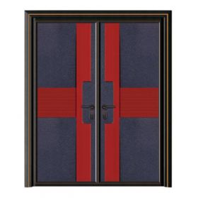 轻奢铝木装甲门SBL-L2038风驰电掣