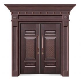 轻奢铝木装甲门SBL-L2052千锤百炼