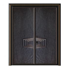 轻奢铝木装甲门SBL-L2053炉火纯青