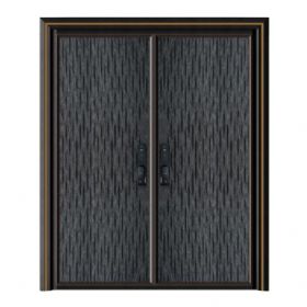 轻奢铝木装甲门SBL-L2063齐心合力