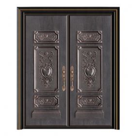 轻奢铝木装甲门SBL-L2062步步登高