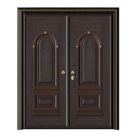 轻奢铝木装甲门SBL-L2070胸有成竹