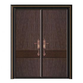 轻奢铝木装甲门SBL-L2075大气磅礴