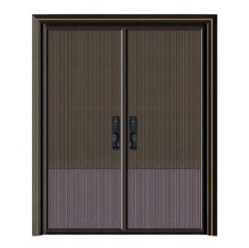 轻奢铝木装甲门SBL-L2080别具一格