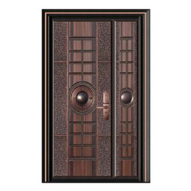 轻奢铝木装甲门SBL-L2097心花怒放