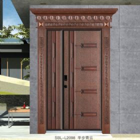 轻奢铝木装甲门SBL-L2098平步青云